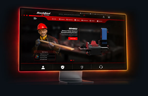 Piattaforma internazionale di vendita e distribuzione di utensili Bucktool